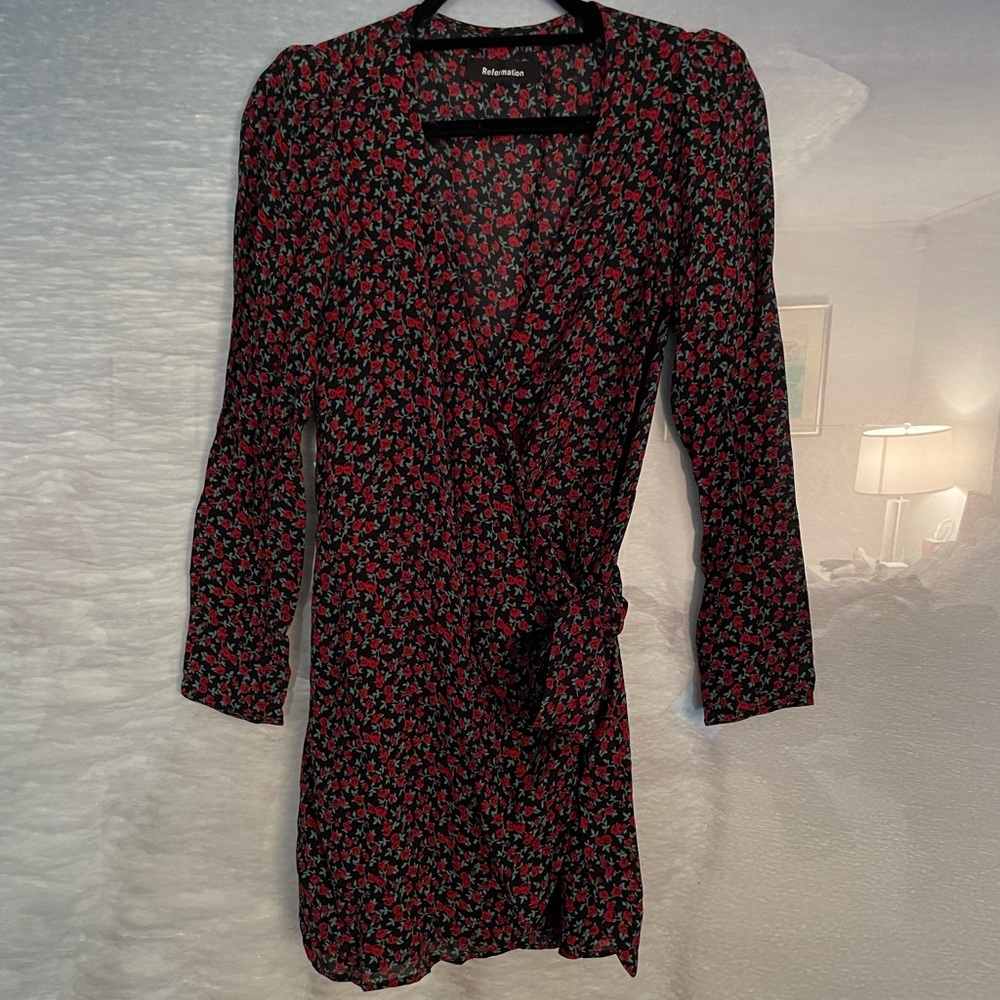 Reformation Mini Wrap Dress